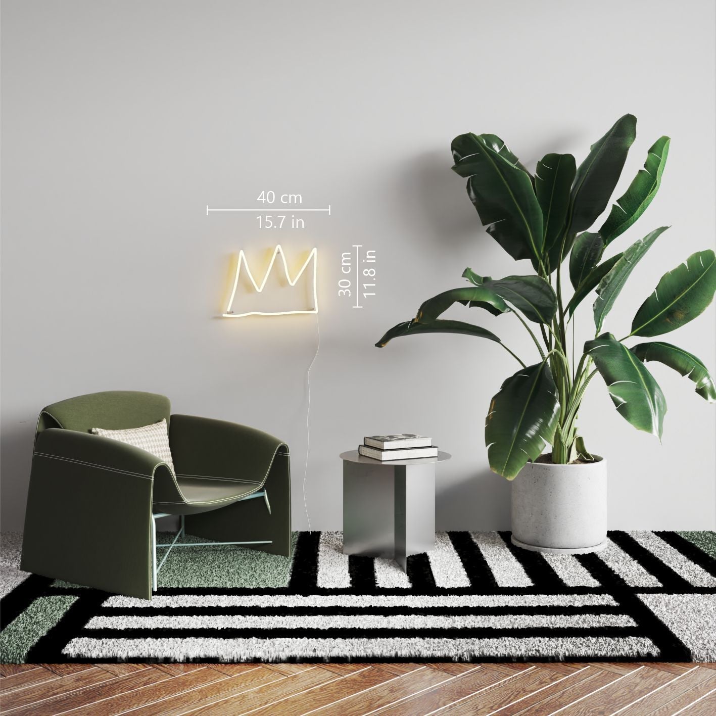 The Crown YP x Jean Michel Basquiat, LED neon sign - YELLOWPOP UK